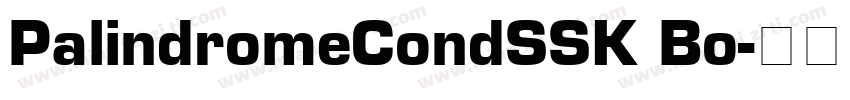 PalindromeCondSSK Bo字体转换